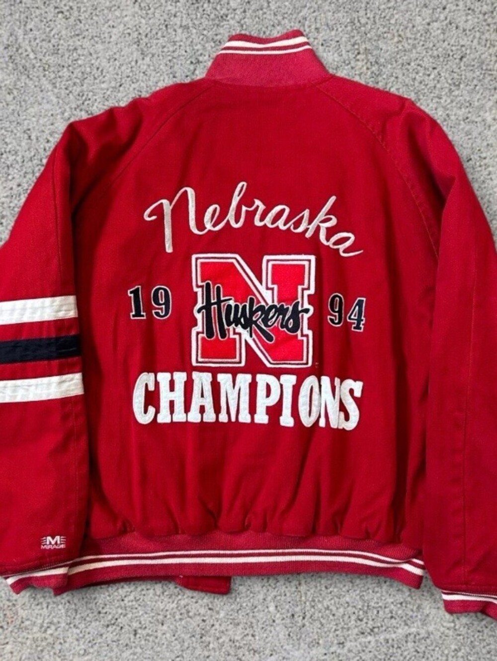 NWT Vintage 1994-95 Nebraska Cornhuskers Champions Mirage Jacket Men’s L NCAA